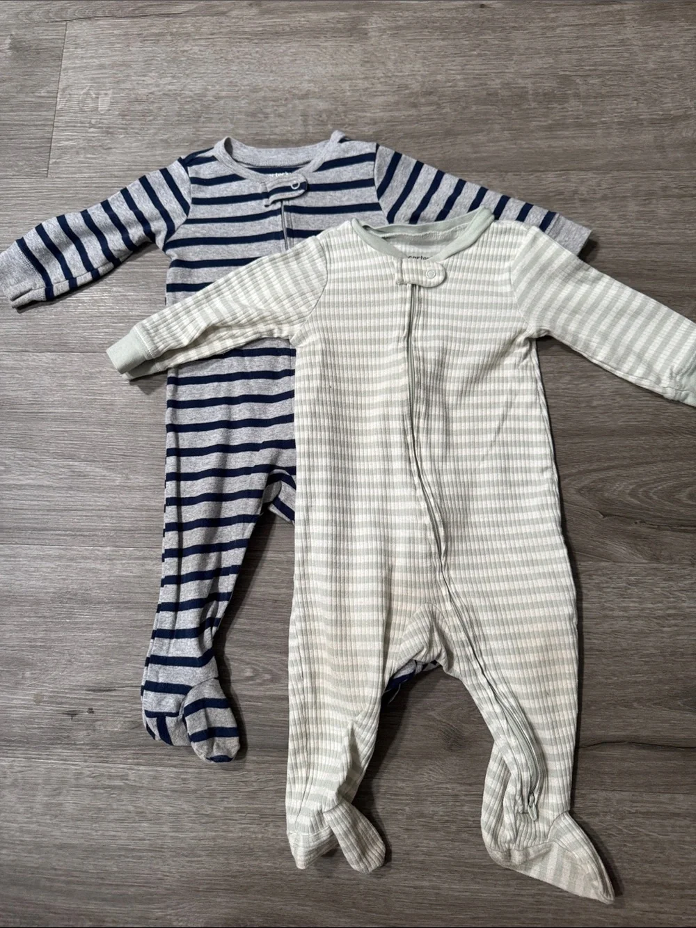 Carters Striped Footie Onesie Bundle